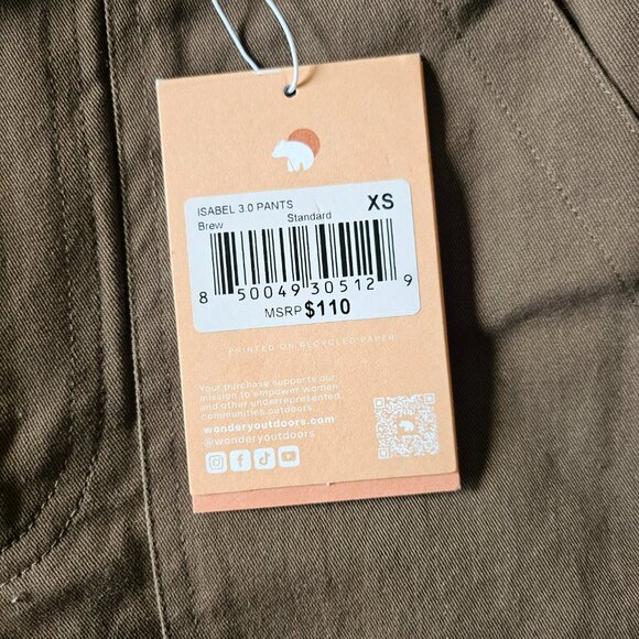 NWT Wondery Isabel 3.0 Pants - Brew - X-Small - Picture 4 of 4